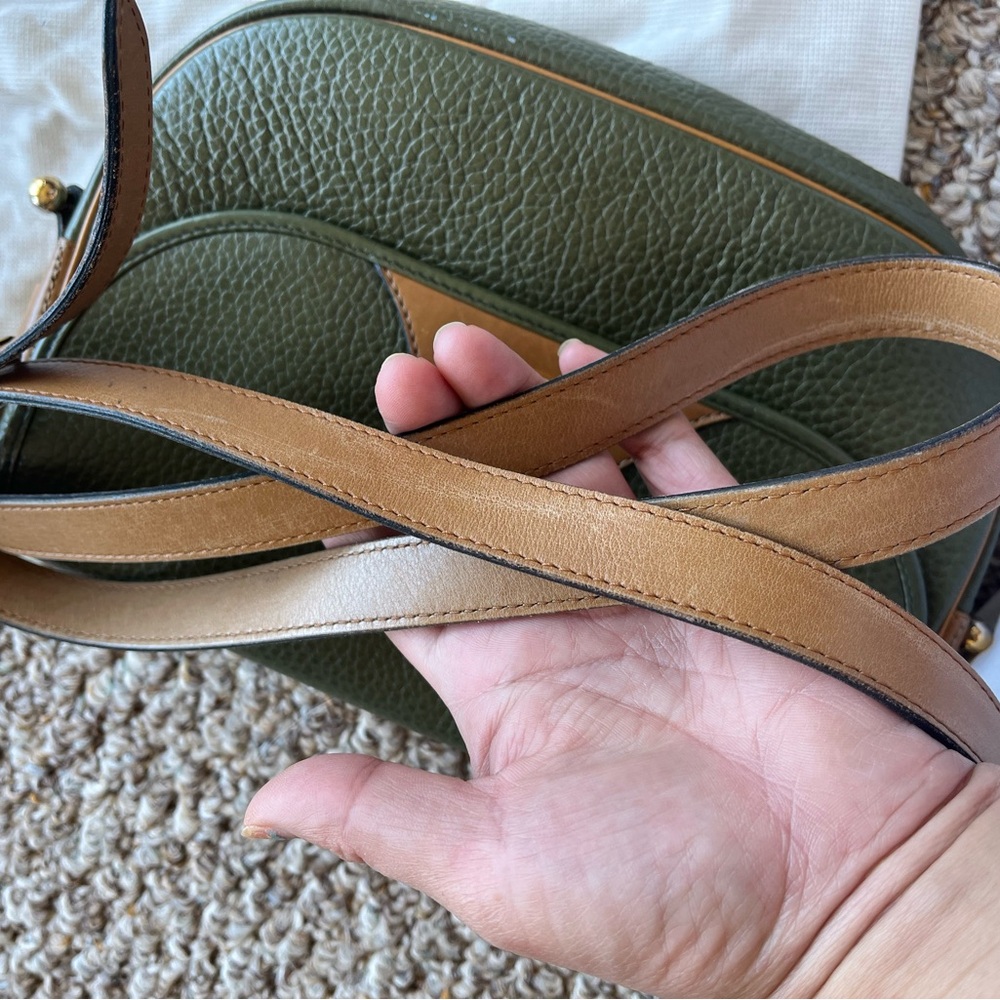Dior Olive and Tan Leather Crossbody Bag vintage - Picture 11 of 11